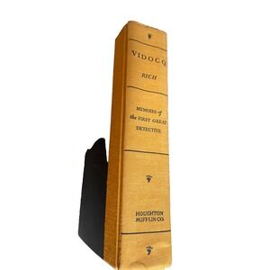 Vidocq Memoirs of the First Great Detective Rich 1935 Houghton‎ Mifflin Book
